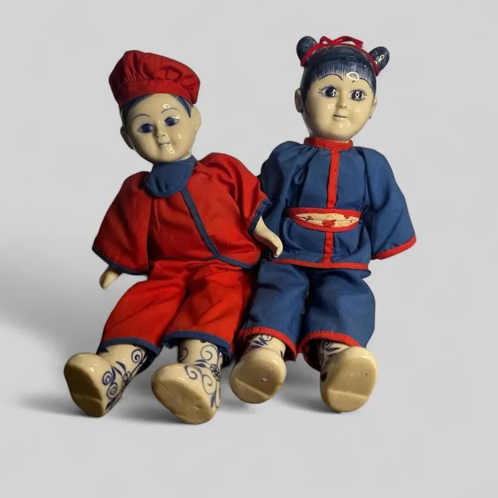 Vintage  These collectible dolls add a touch of nostalgia to your seasonal decor